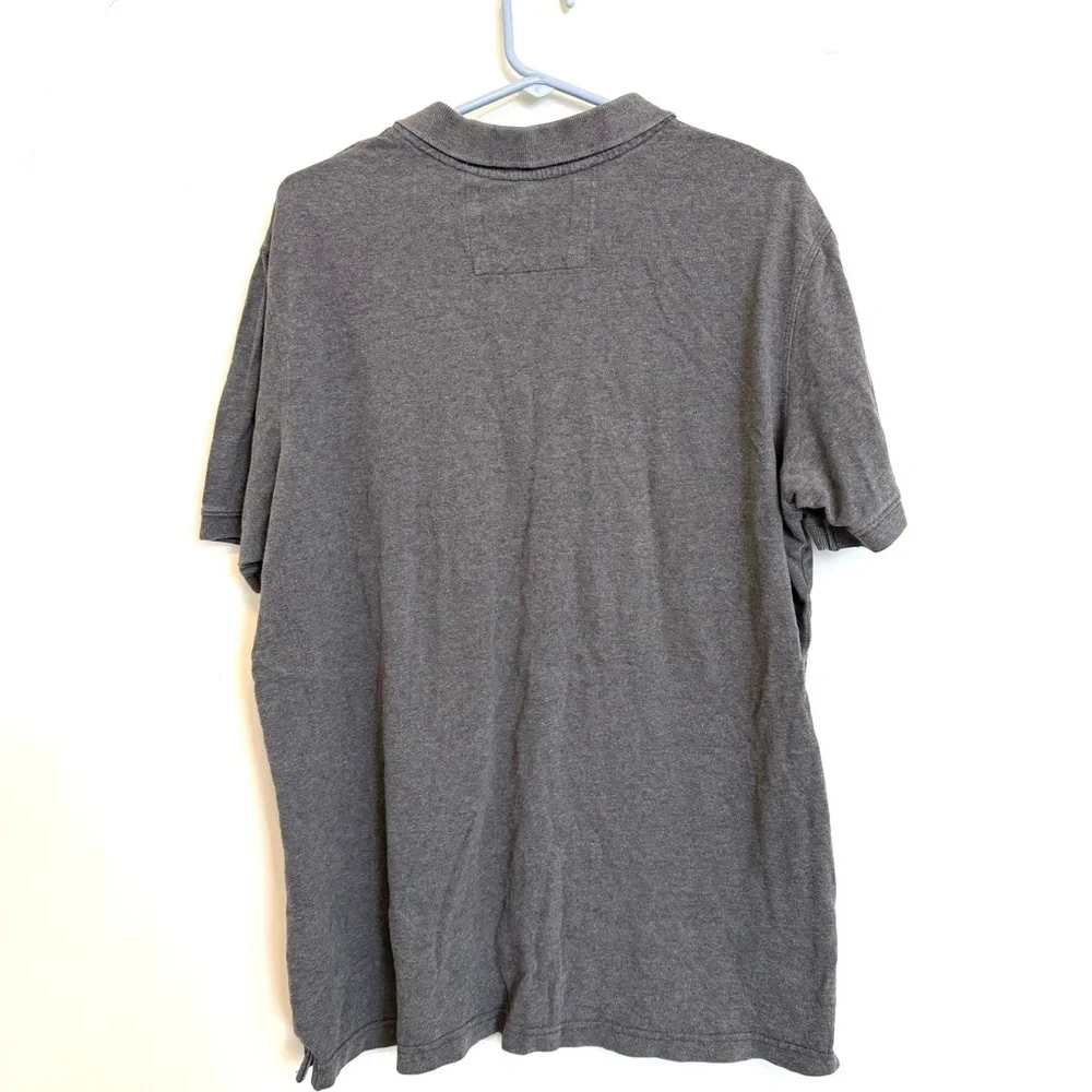 2/$30 Banana Republic - Men’s Gray Cotton Polo Shirt Short Sleeve XL